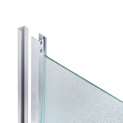 Душова кабіна Latwa SC90x90.SAT.MID.FR полукругла, скло Frost 4 мм + Душовий піддон KAPIELKA ST90x90x26, з панеллю Lidz - 4
