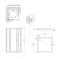 Душевая кабина Lidz Wawel SC80x80.SAT.LOW.GR, стекло тон. 4 мм + Lidz Душевой поддон KAPIELKA ST80x80х14 - 2