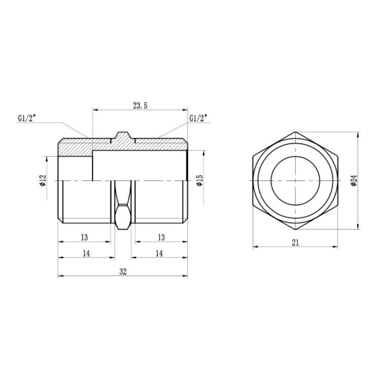 Ниппель удлиненный SD Forte 1/2&amp;quot; - 2
