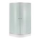 Душова кабіна Lidz Latwa SC90x90.SAT.LOW.FR, скло Frost 4 мм + Lidz Душовий піддон KAPIELKA ST90x90x15 - 1