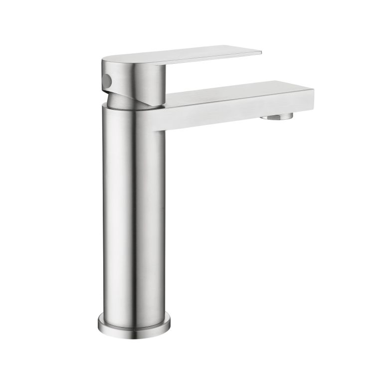 Змішувач для раковини низький Lidz Nexus 001F (k35) LDNEX001FNKS49184 Nickel - 3