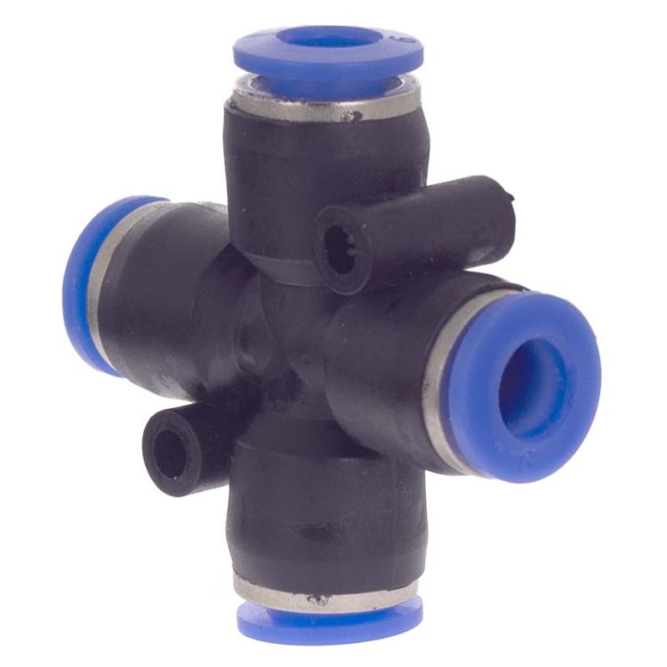 Соединение цанговое (Х-образное) Ø6*6*6*6мм Sigma (7026591) - 3