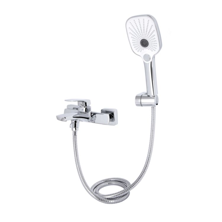 Змішувач для ванни Qtap Tern (c душевым гарнитуром) QTTER259CRM47586 Chrome - 3