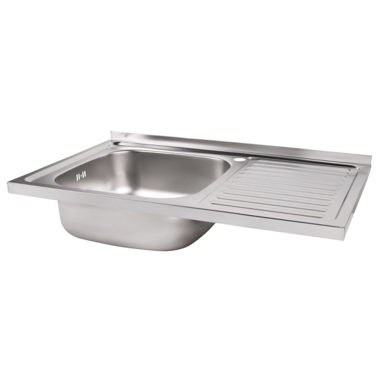 Кухонна мийка Brinex 5080-L 0,8 мм Satin (BRIN5080LSAT06) - 4