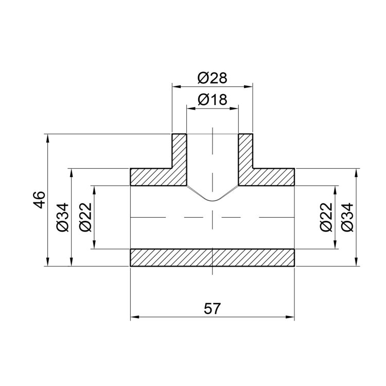 Трійник PPR Thermo Alliance 25х20х25 - 2