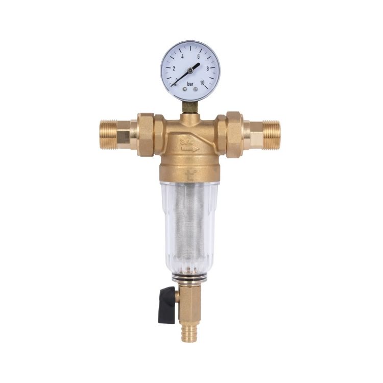 Фільтр самопромивний 3/4&amp;quot; Standart з манометром, з пластиковою колбою TAS128W20 Thermo Alliance - 1