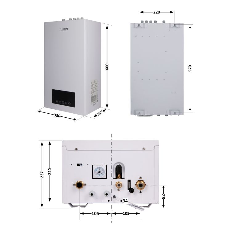 Котел електричний Thermo Alliance 8 кВт - 2