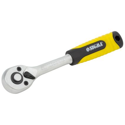 Ключ-трещотка 1/4&amp;quot; с набором насадок и удлинителем 12шт CrV mid Sigma (6003501) - 3
