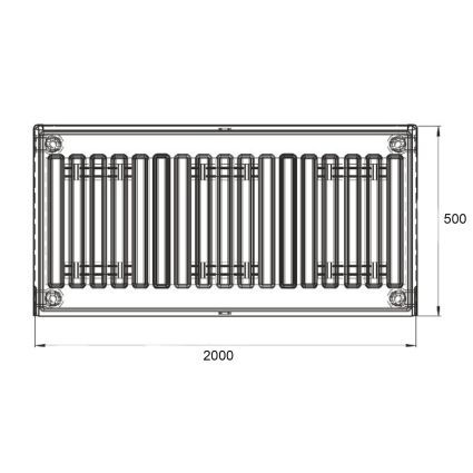 Радиатор стальной 22 500х2000 б.п.(5136Вт) Thermo Alliance - 2