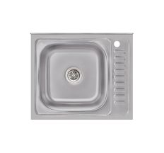 Кухонна мийка Brinex 6050-L 0,6 мм Satin (BRIN6050LSAT06)