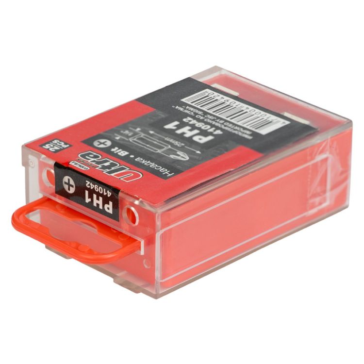 Набір біт РН1х25мм 1/4&amp;quot; 25шт S2 (пласт кейс) ULTRA (4010102) - 4