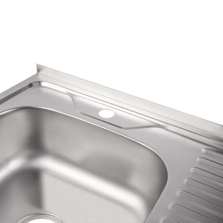 Кухонна мийка Brinex 6060-L 0,6 мм Satin (BRIN6060LSAT06) - 5