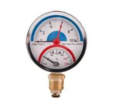 SD Термоманометр нижн. подкл.1/2 Ø80мм 120ºC 10 бар SD17210B