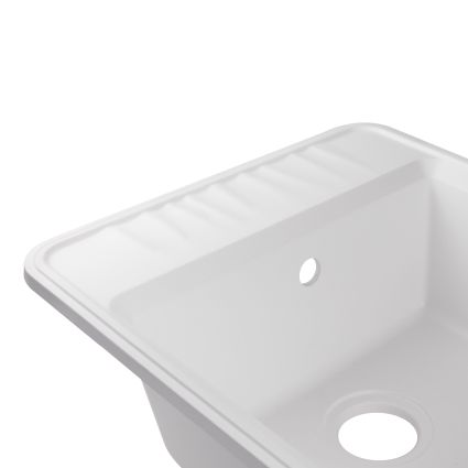 Кухонна мийка Qtap CS 6250 White (QT6250WHI650) - 5