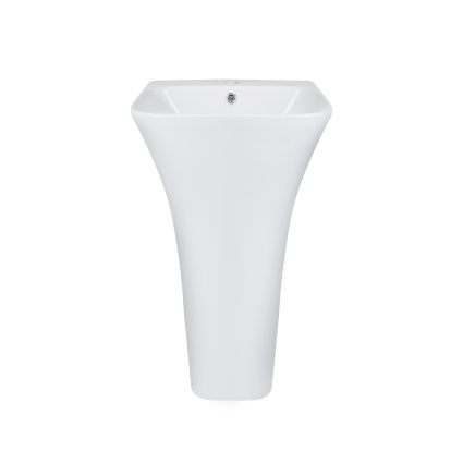 Раковина напольная моноблок Qtap Crow 450x435x835 White QT0511G315WN - 1