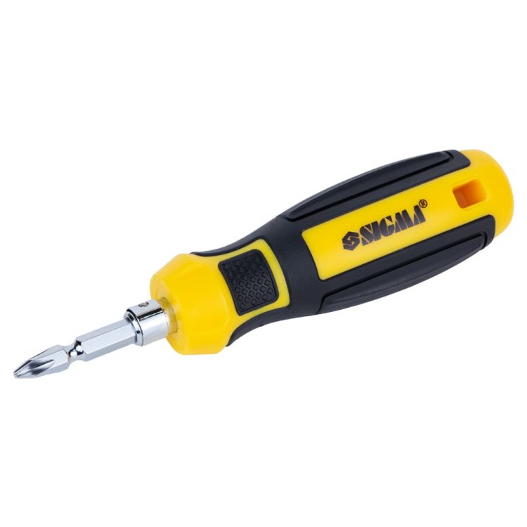 Викрутка з двосторонніми бітами 6в1 + адаптер CrV Mega Sigma (4009711) - 5