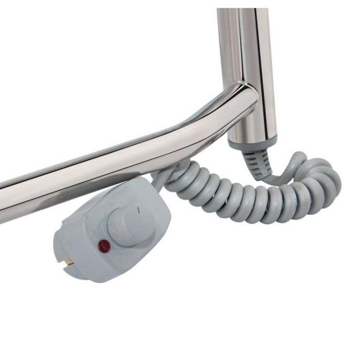 Электрический полотенцесушитель Q-tap Standard shelf (CRM) P5 500х700 LE - 3