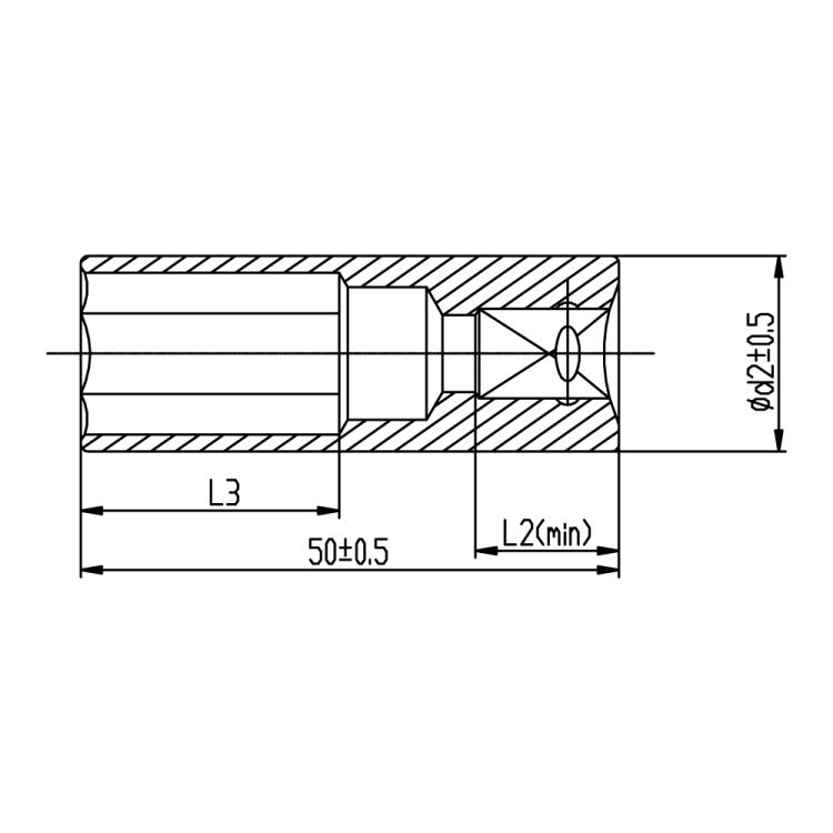 Насадка шестигранна довга 1/4&amp;quot; 13мм CrV Ultra (6062132) - 2