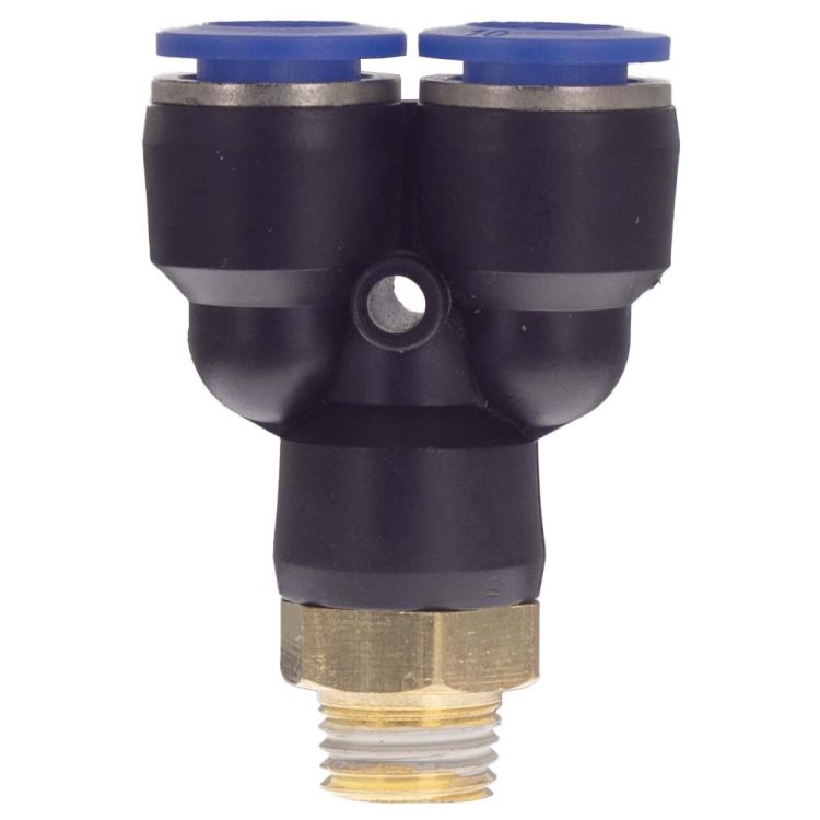 Штуцер цанговый (Y-образный) Ø10*10*10мм МТ 1/4&amp;quot; Sigma (7027851) - 3