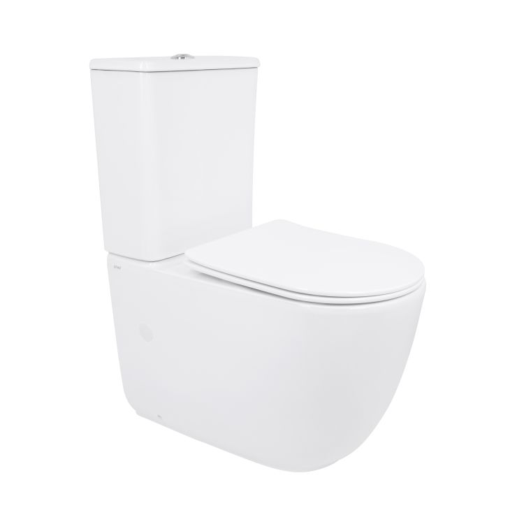 Унітаз підлоговий Qtap Leo Ultra Quiet 620×355×790 мм з сидінням Soft-close, White QTLEO27W49261 - 1