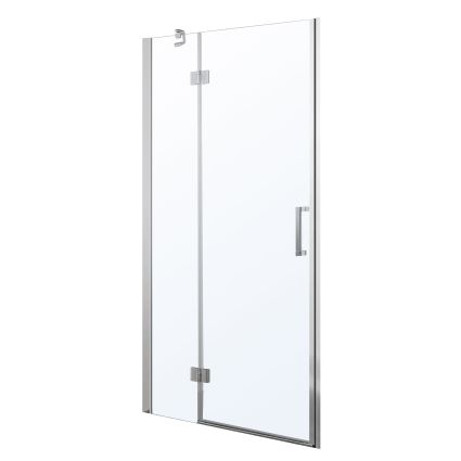 Дверь в нишу распашная на петлях 100*195см, прозрачное стекло 6 мм - 1