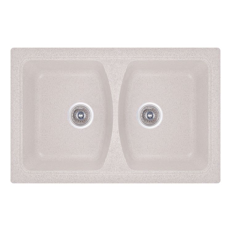 Кухонна мийка подвійна Fosto 7950 kolor 300 (FOS7950SGA300) - 1