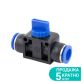 Соединение цанговое (с краном) Ø10*10мм Sigma (7026781) - 1