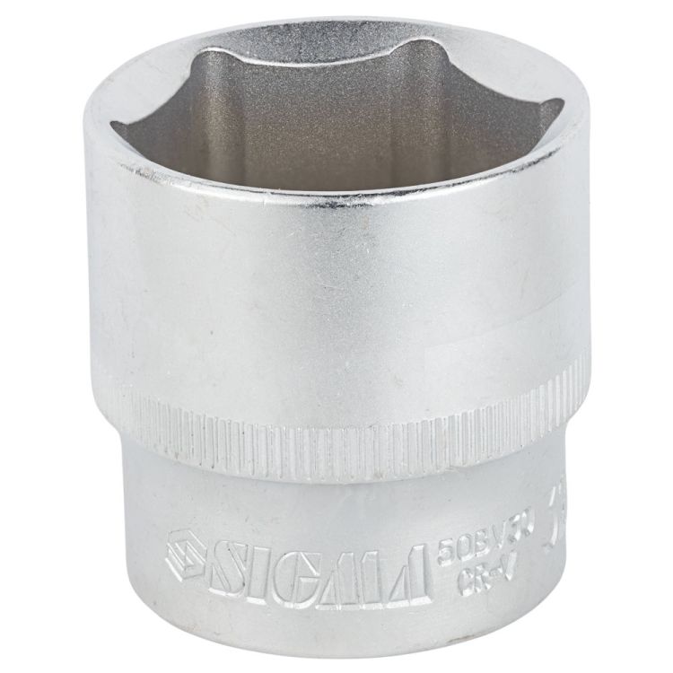 Насадка шестигранна коротка 1/2&amp;quot; 32мм CrV mid Sigma (6071321) - 2