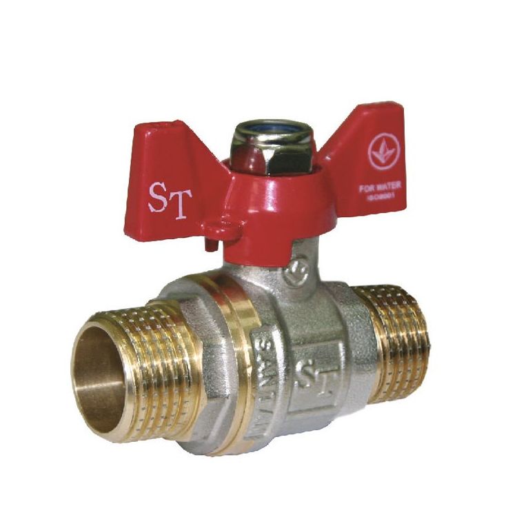 Кран кульовий SANTAN 1/2&amp;quot; Professional метелик зовнішня/зовнішня - 1