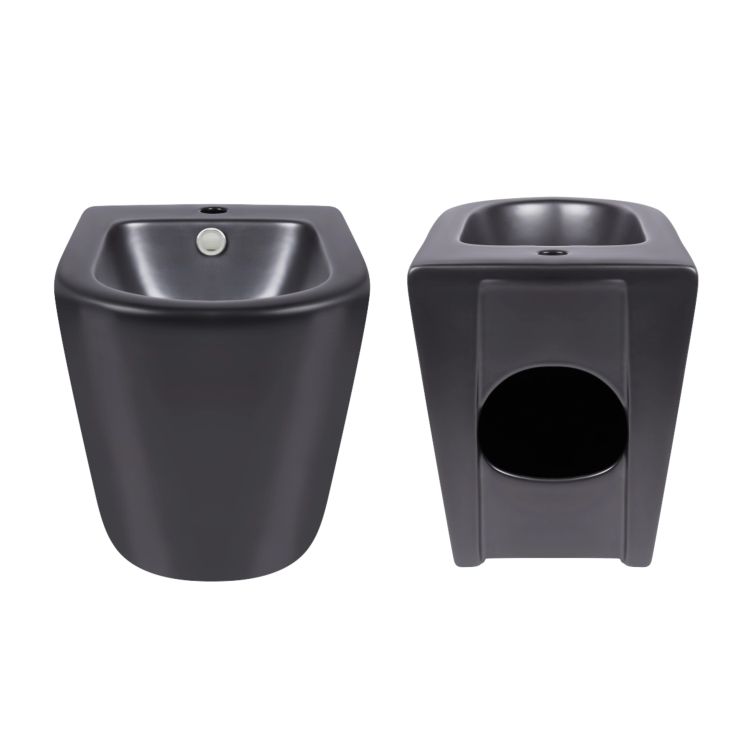 Акційний набір: Унітаз напольний Robin Ultra Quiet QT13226083AMB 660x360x855 Black + Біде напольне Robin QT13442141CMB 565x360x405 Black - 8