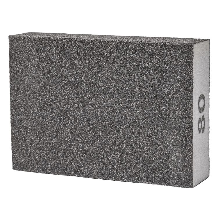 Шліфувальна Губка чотиристороння 100х70х25мм P80 Sigma (9130651) - 2