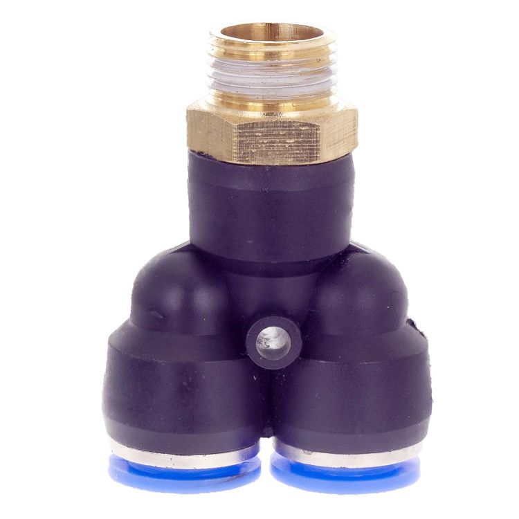 Штуцер цанговий (Y-подібний) Ø12*12*12мм МТ 3/8&amp;quot; Sigma (7027901) - 4