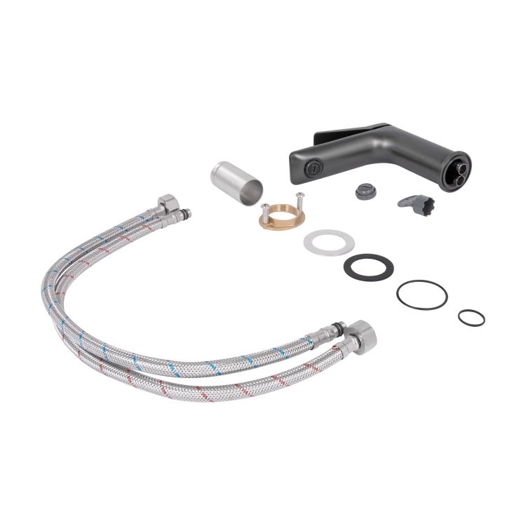 Змішувач для раковини Qtap Presto QTPRE270GRP45581 Graphite - 7