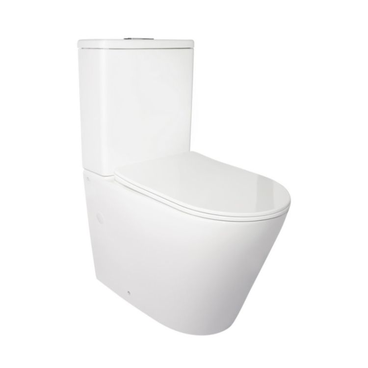 Унітаз-компакт Stork WHI 2178P безобідковий, Q-tap - 1
