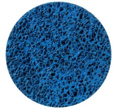 Круг зачисний з нетканого абразиву (Корал) Ø125мм на липучці синій середня жорсткість SIGMA (9176211)