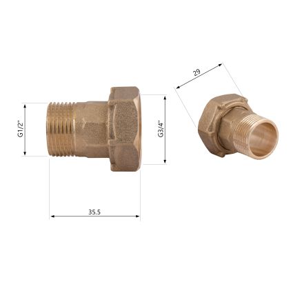 Комплект для лічильника SD Plus 1/2 &amp;quot; SD42915 - 2