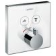 ShowerSelect Термостат для двох споживачів, скляний, СМ білий/хром - 1