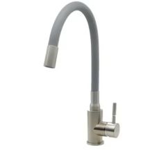 Смеситель д/кухонной мойки FKM 56 SS Flex Inox серый/нерж.сталь Fabiano