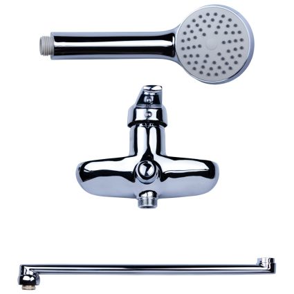 Смеситель HM Ø40 для ванны гусак прямой AQUATICA (HM-2C231C) - 3