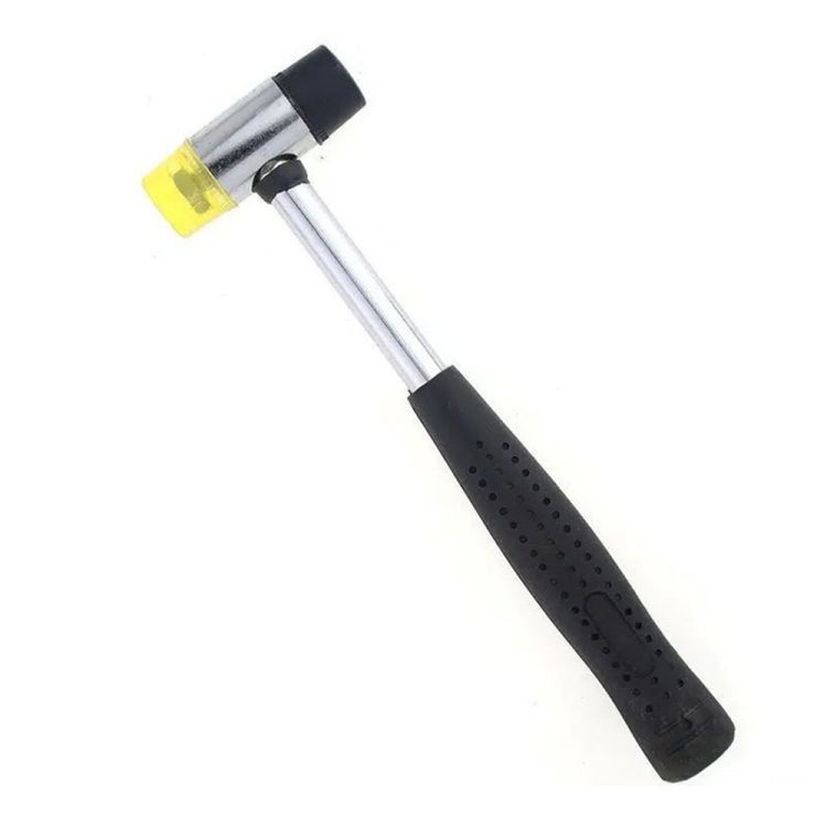 Молоток-киянка с резиново-полиуретановым бойком 370г металлическая обрезиненная рукоятка SIGMA (4317151) - 1