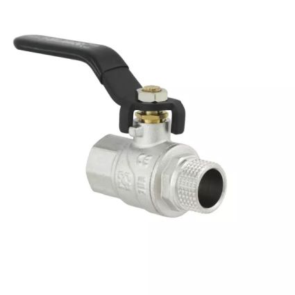 Кран шаровый 1/2&amp;quot; черная ручка вода RAFTEC DRH11 - 1