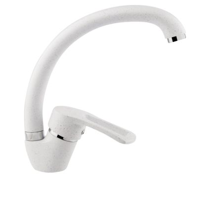 Смеситель кухонный GF (WHI)/S- 04-008F кухня U на гайке (k40) - 1 Смеситель кухонный GF (WHI)/S- 04-008F кухня U на гайке (k40) - 1
