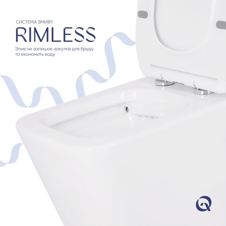 Набір Qtap інсталяція 4 в 1 з панеллю змиву Nest (QT0133M425 + QT0111M06028CRM) + унітаз з сидінням Robin QT1333046ERW - 6