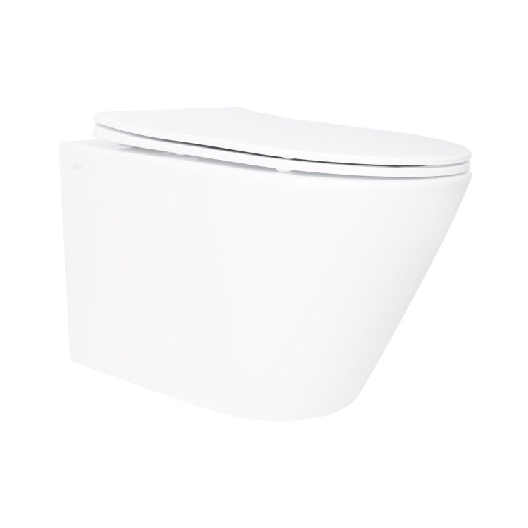 Унитаз подвесной Qtap Swan безобедочный с сиденьем Soft-close QT16335180W - 1