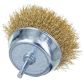 Щетка проволочная чашеобразная Ø100мм хвостовик Ø6мм (латунированная) Sigma (9015101) - 6