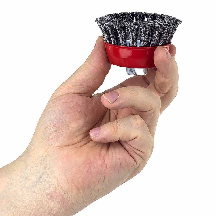 Щетка проволочная чашеобразная Ø75мм М14×2мм (стальная витая) Sigma (9026071) - 3