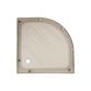 Душова кабіна Latwa SC90x90.SAT.MID.FR полукругла, скло Frost 4 мм + Душовий піддон KAPIELKA ST90x90x26, з панеллю Lidz - 10