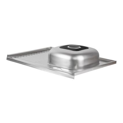 Кухонна мийка Brinex 6080-R 0,6 мм Satin (BRIN6080RSAT06) - 4