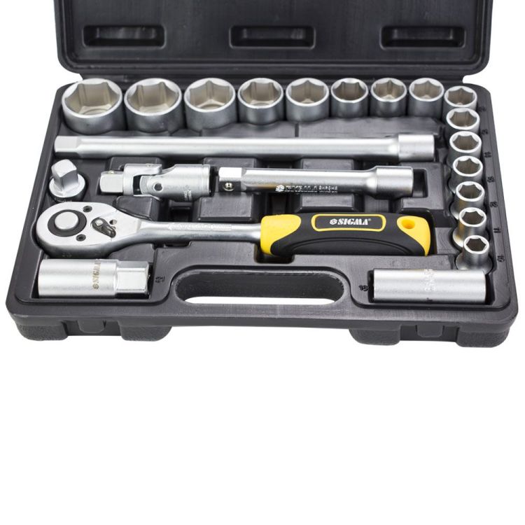 Набор насадок торцевых 1/2&amp;quot; 22шт CrV Taiwan Sigma (6003171) - 3