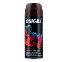 Емаль аерозольна акрилова 400мл RAL 3005 (темно-вишневий глянець) SIGMA (2736941)